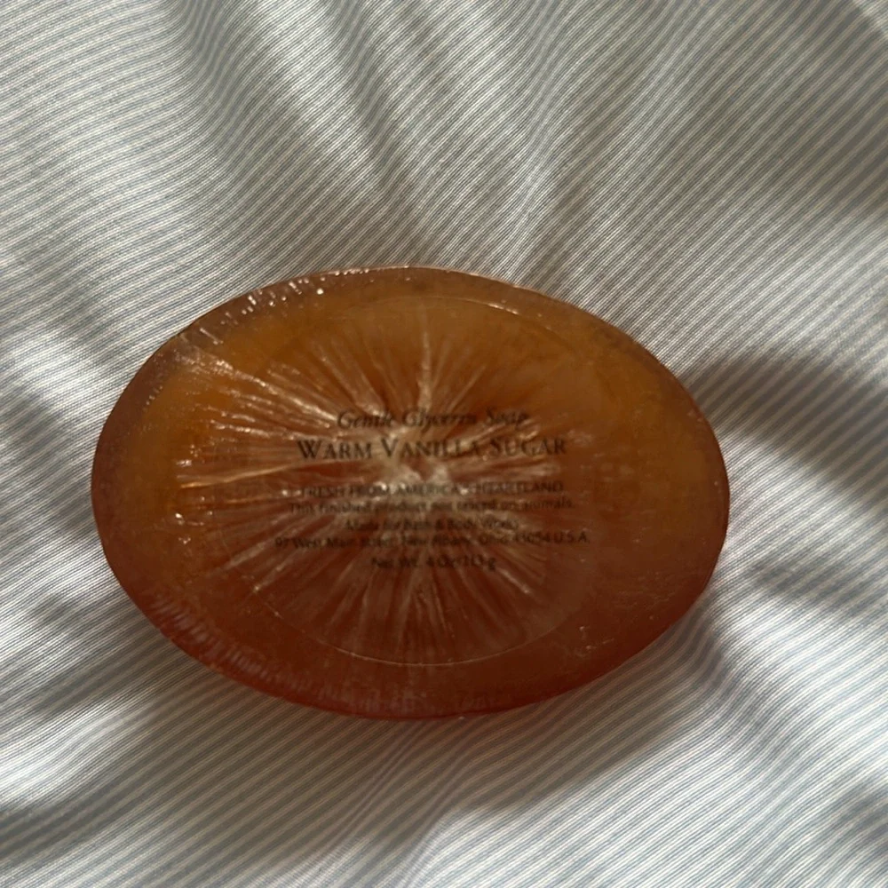 Bath & Body Works Vintage 90s Warm Vanilla Sugar Glycerin Soap Bar 4 Oz. NEW